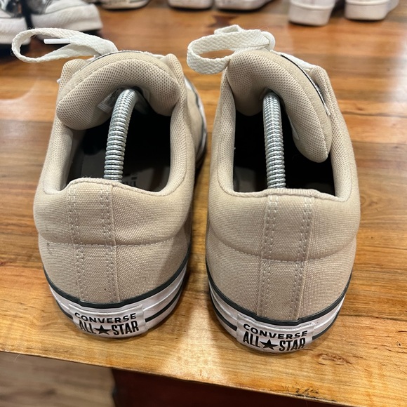 Converse Men's Beige Canvas Sneakers - Picture 5 of 8